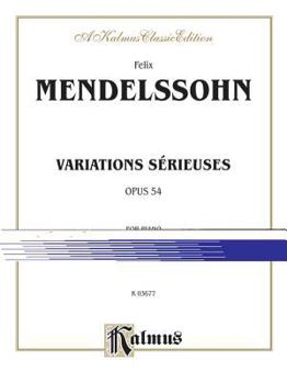 Paperback Variations Sérieuses, Op. 54 Book