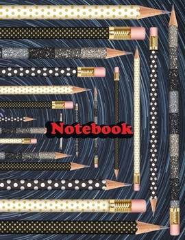 Notebook: Pencils Kingdom 18 Notebook; Lined Notebook Journal, Ruled notebook college - 120 Pages - Large (8.5 x 11 inches)