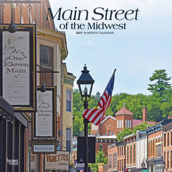 Calendar Main Street of the Midwest 2021 Square Book