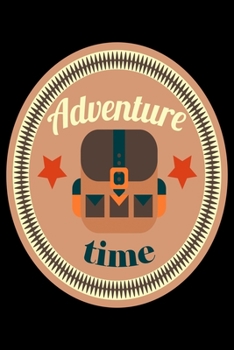 Paperback Adventure Time: Camping Notebook, Lined Blank Book For Notes, 6 x 9, 120 White Color Pages, Matte Finish Cover Book