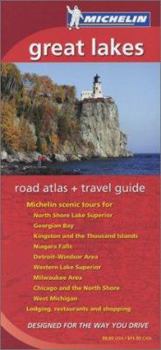 Paperback Michelin Great Lakes Regional Atlas & Travel Guide Book