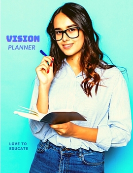 Paperback Vision Planner - Vision Board Pages, Affirmations, Bucket List and Goals Tracker Book