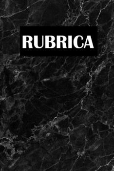 Paperback Rubrica: Rubrica dalla a alla z [Italian] Book