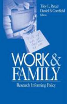 Paperback Work and Family: Research Informing Policy Book