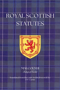 Paperback Royal Scottish Statutes Book
