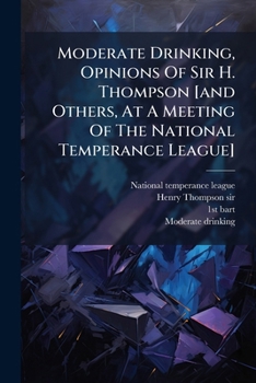 Moderate Drinking: Speeches