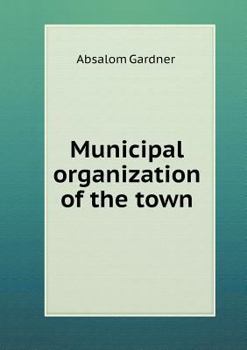 Paperback Municipal organization of the town Book