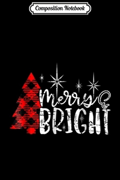Paperback Composition Notebook: Merry and Bright Christmas Journal/Notebook Blank Lined Ruled 6x9 100 Pages Book