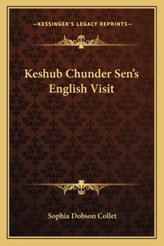 Paperback Keshub Chunder Sen's English Visit Book