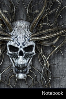 Paperback Notebook: Gothic Skull themed ruled Notebook / Journal / Diary / Composition Book / Planner / Log Book / Notes - 6 x 9 inches (1 Book