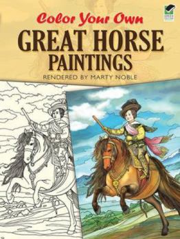 Paperback Color Your Own Great Horse Paintings Book