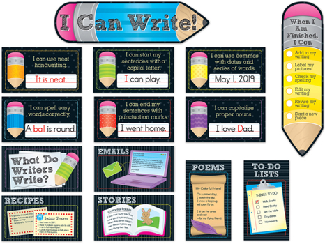 Wall Chart I Can Write! Mini Bulletin Board Set Book