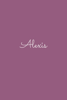 Alexis: notebook with the name on the cover, elegant, discreet, official notebook for notes, dot grid notebook,