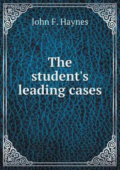 Paperback The student's leading cases Book