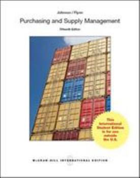 Paperback Purchasing and Supply Management Book