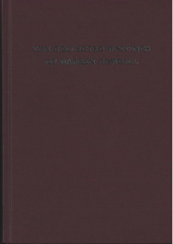 Hardcover The Collected Writings of Warren Cowgill Book