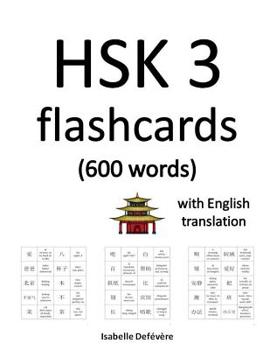 Paperback HSK 3 flashcards (600 words) with English translation Book