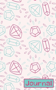 Paperback Journal: Jewel Drawings Pocket Notebook Wide Ruled Blank Lined Drawing or Notepad Book