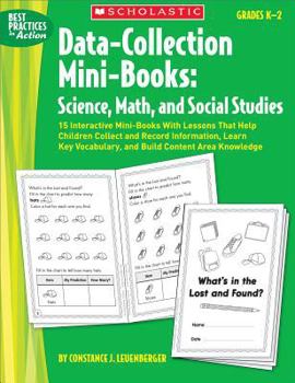Paperback Data Collection Mini-Books: Science, Math, and Social Studies: Grades K-2 Book