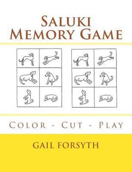 Paperback Saluki Memory Game: Color - Cut - Play Book