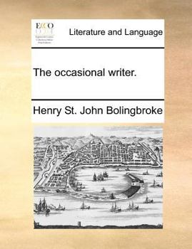 Paperback The occasional writer. Book