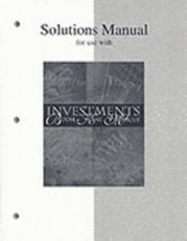 Hardcover Solutions Manual for Investments Book