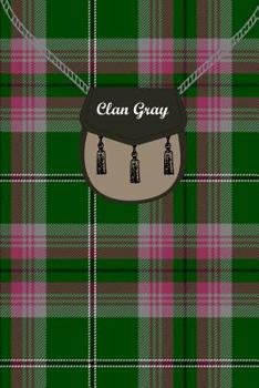 Paperback Clan Gray Tartan Journal/Notebook Book