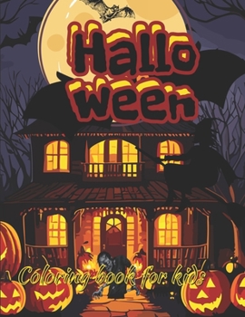 Paperback Halloween coloring book for kids Book