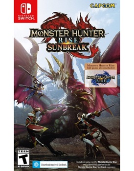 Game - Nintendo Switch Monster Hunter: Rise + Sunbreak (via Download Voucher) Book