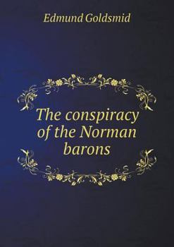 Paperback The conspiracy of the Norman barons Book