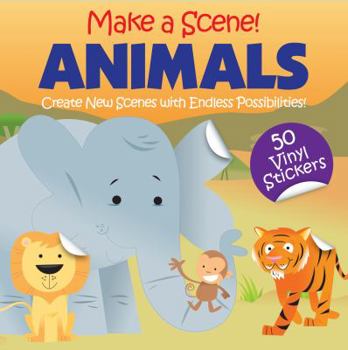 Board book Make a Scene! Animals: Create New Scenes with Endless Possibilities! [With 50 Vinyl Stickers] Book