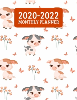 Paperback 2020-2022 Monthly Planner: 3 Year Planner - 36 Month Calendar Planner Diary for Next Three Years With Notes For Farming Women And Teen Girls - Cu Book