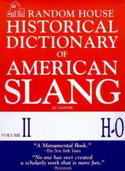 Hardcover Random House Historical Dictionary of American Slang Book