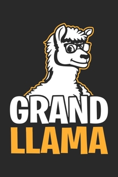 Paperback Grand Llama: Llama Alapaca Notebook Blank Dot Grid Animal Journal dotted with dots 6x9 120 Pages Checklist Record Book Funny Take N Book