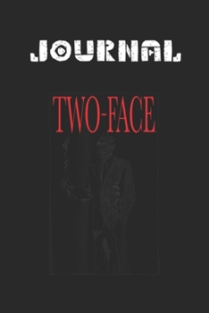 Paperback Journal: Batman Twoface Blank Journal Notebook Size for Diary Student Teacher Friend with 120 Pages of 6inx9in Blank Ruled Line Book