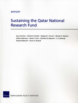 Paperback Sustaining the Qatar National Research Fund Book