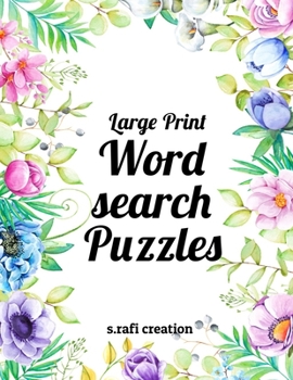 Paperback Large Print Wordsearch Puzzles: 80 themed wordsearches Book