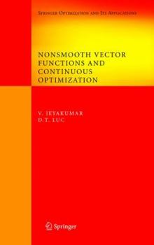 Paperback Nonsmooth Vector Functions and Continuous Optimization Book