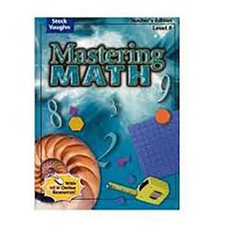 Paperback Steck-Vaughn Mastering Math: Teacher's Guide Level F 2004 Book