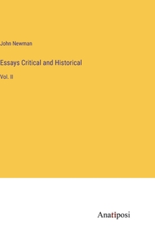 Hardcover Essays Critical and Historical: Vol. II Book