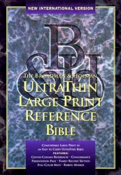 Paperback The Broadman & Holman Ultrathin Reference Bible: New International Version : Black Bonded Leather [Large Print] Book