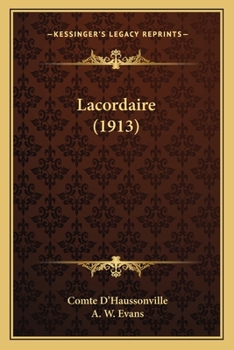 Paperback Lacordaire (1913) Book