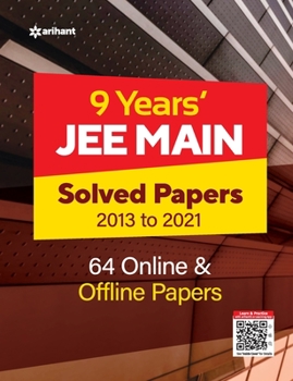 Paperback 9 Years Solved Papers JEE Main 2022 Book