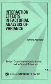 Paperback Interaction Effects in Factorial Analysis of Variance Book