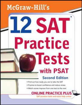 Paperback McGraw-Hill's 12 SAT Practice Tests and PSAT Book