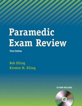 Paperback Paramedic Exam Review [With CDROM] Book