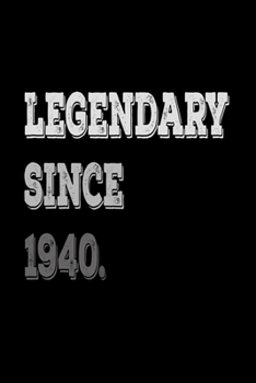 Legendary Since 1940: Journal Composition Notebook 7.44" x 9.69" 100 pages 50 sheets