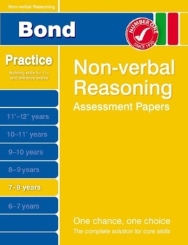 Paperback Bond Non-Verbal Reasoning Assessment Papers 7-8 Years Book