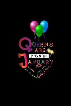 Queens are born in January Blank Line: |Birthday journal notebook | Gift for Kids & Female Birthday |