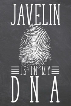 Javelin is in my DNA: Javelin Notebook, Planner or Journal | Size 6 x 9 | 110 Dot Grid Pages | Office Equipment, Supplies, Gear |Funny Javelin Gift Idea for Christmas or Birthday